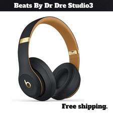 Beats By Dre Studio 3 On-Ear Wireless Headphones Midnight Black🎧