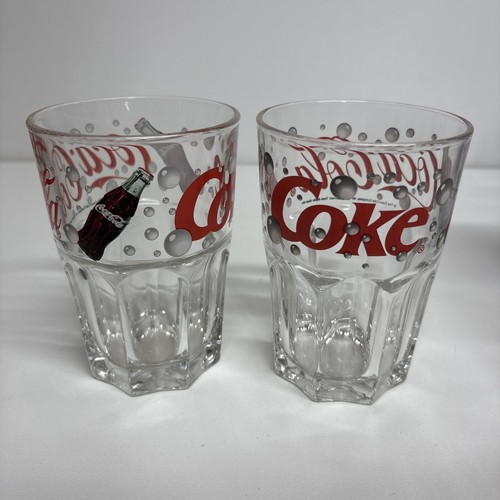 Coca cola soda drinking glass - drinking,