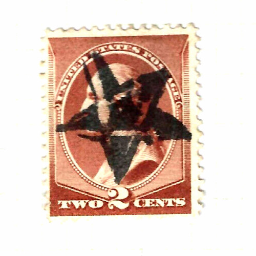 Fancy cancel masonic compass - cancel,