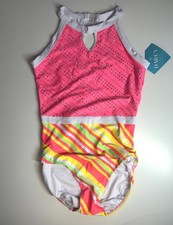 New Girls Gymnastic Darcy Leotard Size 40 AXL