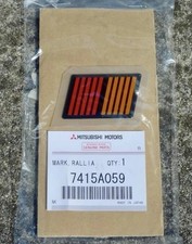 Genuine Mitsubishi Lancer Evolution RALLIART Badge Sticker Decal Colt 7415A059