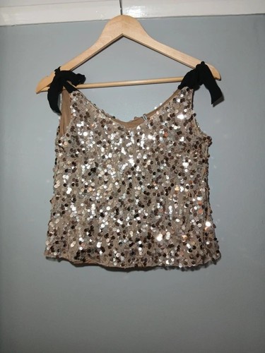 Only gold black sequin - gold/black, y2k