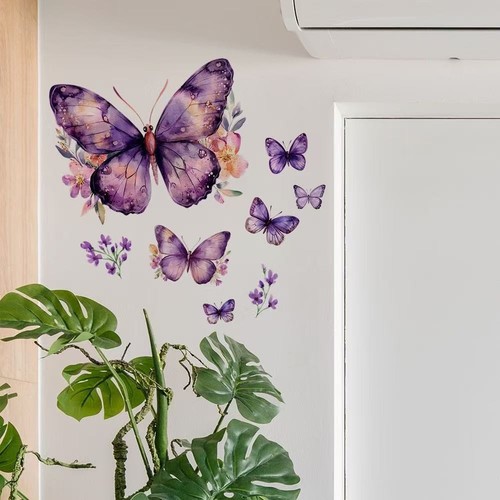 Purple butterfly flowers - purple,
