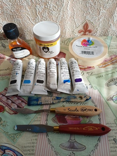 Oil painting supplies job lott - painting,