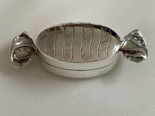 Sterling silver candy wrapper - silver,