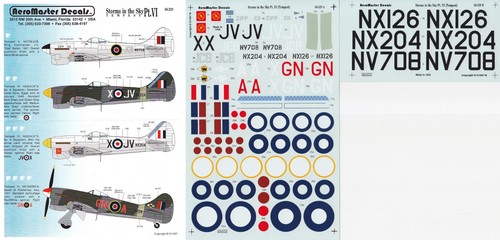 Aeromaster decals tempest - aeromaster, 1/48