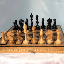 Large Vintage Soviet Chess Set
