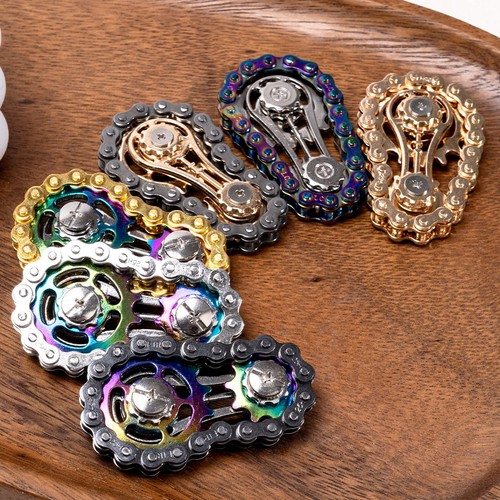 Bicycle chain fidget spinner - chain,