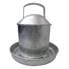 Galvanised poultry drinker - poultry,