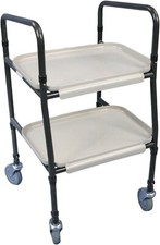 Aidapt Height Adjustable Walking Aid Food Strolley Trolley Walker with 4 Wheels