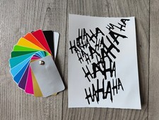 JOKER HARLEY QUINN HA HA HA Vinyl Decal Sticker. Car, Bumper, Wall, Window A5 A4