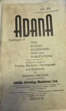 Adana Press Catalogue Vintage