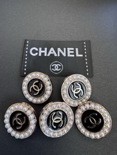 5 Metal Shank Buttons 23mm Compatible With And Fits For Chanel And Clothing Tag