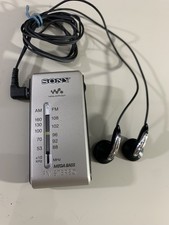 Sony Walkman SRF-S84 Mega Bass FM/AM Pocket Radio Small Compact With Headphones