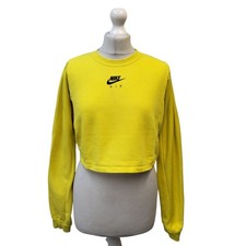 Nike Sweatshirt Yellow Cropped