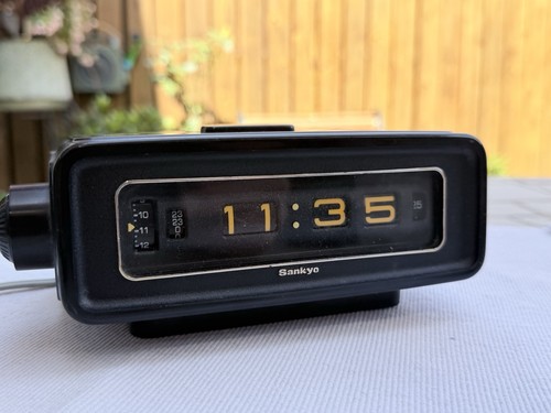 Sankyo electronic flip clock - electronic,