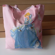 HANDMADE GIRLS DISNEY PRINCESS  TOTE BAG ( 6363 )