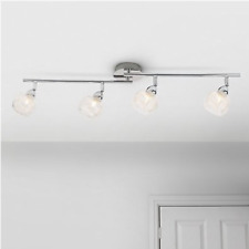 Minto Gloss Chrome effect Mains-powered 4 lamp Spotlight