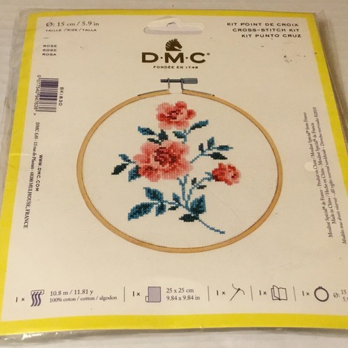 Dmc rose cross stitch - cross,