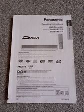 Panasonic Manual Guide Book Instruction for DVD Recorder DMR-EX77EB / DMR-EX87EB