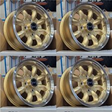 ULTRALITE MINI WHEELS 12x5.5J - ET20 - 4x101.6 PCD - GOLD + MACHINED LIP  Z8401