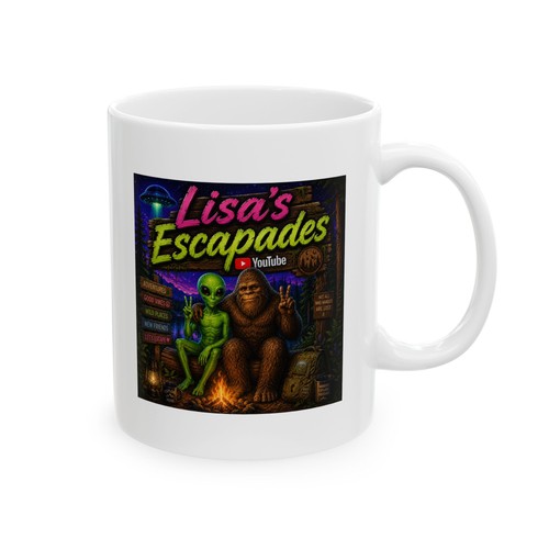 Bigfoot ufo mug lisa - bigfoot, lisa's