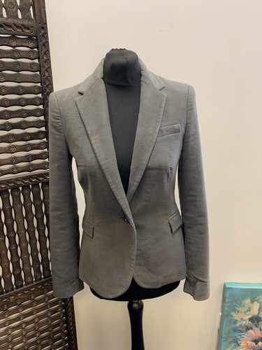 Zara grey velvet - velvet, blazer