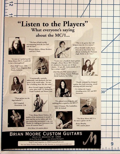 Brian moore custom guitars - brian,