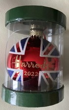Harrods 2022 Union Jack Bauble, Brand New. LAST ONE!