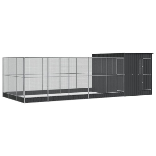 Aviary with extension - with,