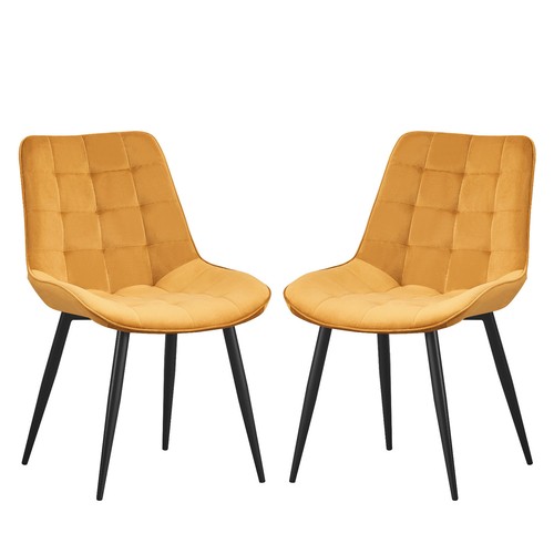 Set velvet dining chair - dining,