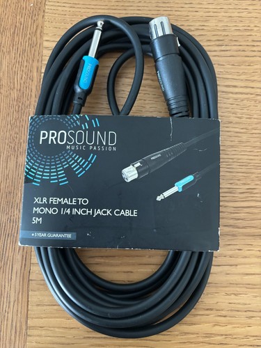 Prosound inch jack to - prosound, 1/4