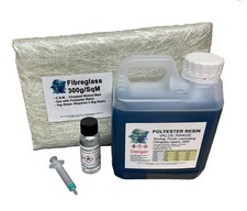 Fibreglass repair kit 1kg - fibreglass,