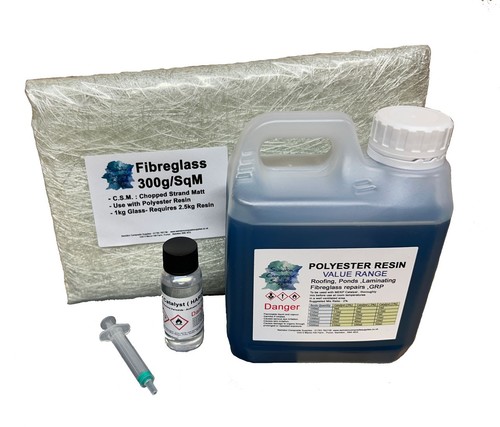 Fibreglass repair kit 1kg - repair,
