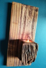 Candle Holder driftwood Hand