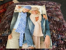 Sirdar 8599 Denim Chunky Child’s/Lady’s Hat  and Scarf knitting pattern 