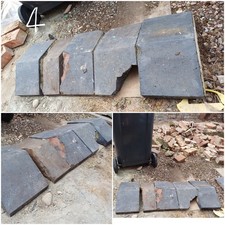 Reclaimed Victorian Staffordshire blue coping stones x 4.5