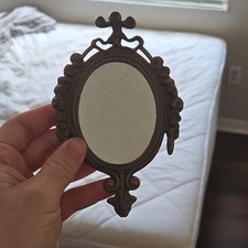 Antique Oval Gold Brass Framed