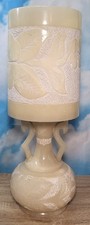 Original Vintage Retro Mid Century Alabaster Table Lamp PARTS OR REPAIR