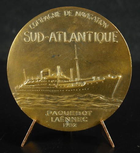 Medal 1952 paquebot - medal, laennec