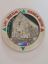 Geocoin Mega Essex 2015 Unactivated -  St Peter on the Wall - geocaching