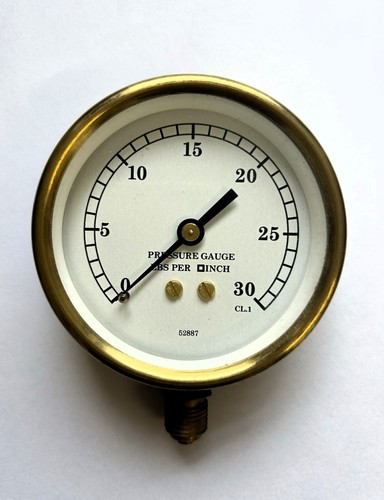 All brass steam pressure - ,