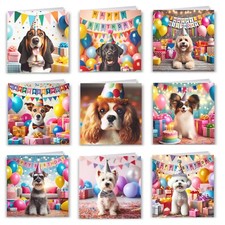 Dog Birthday Cards Party Hat