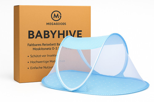 Foldable travel cot baby - , with