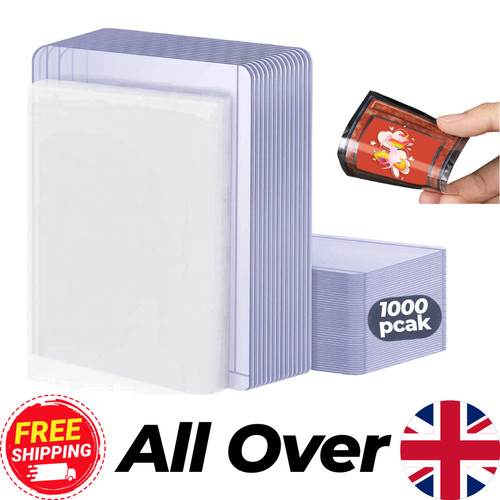 100 1000pcs clear card sleeves - 100-1000pcs,