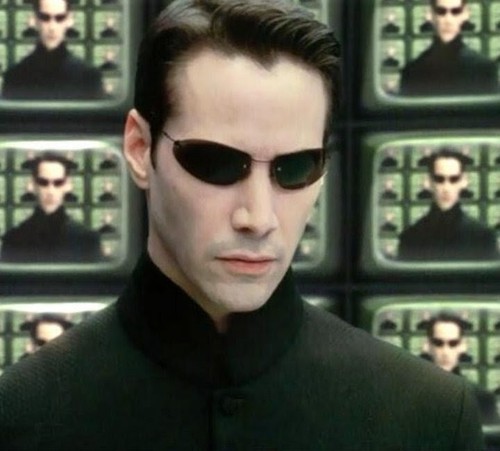 The matrix neo - matrix, sunglasses