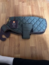 Digby And Fox Quilted Dog Coat. Forrest. Size MEDIUM