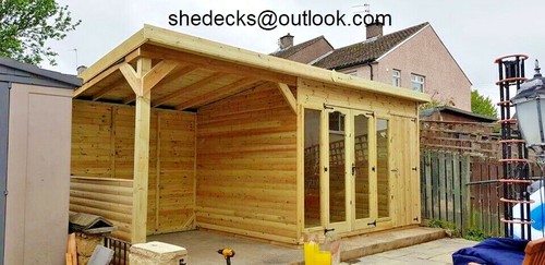 Summerhouse combi pent shed - combi,