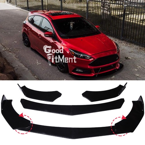 Glossy black front - black, bumper