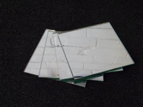 Pack square mirror tiles - square,